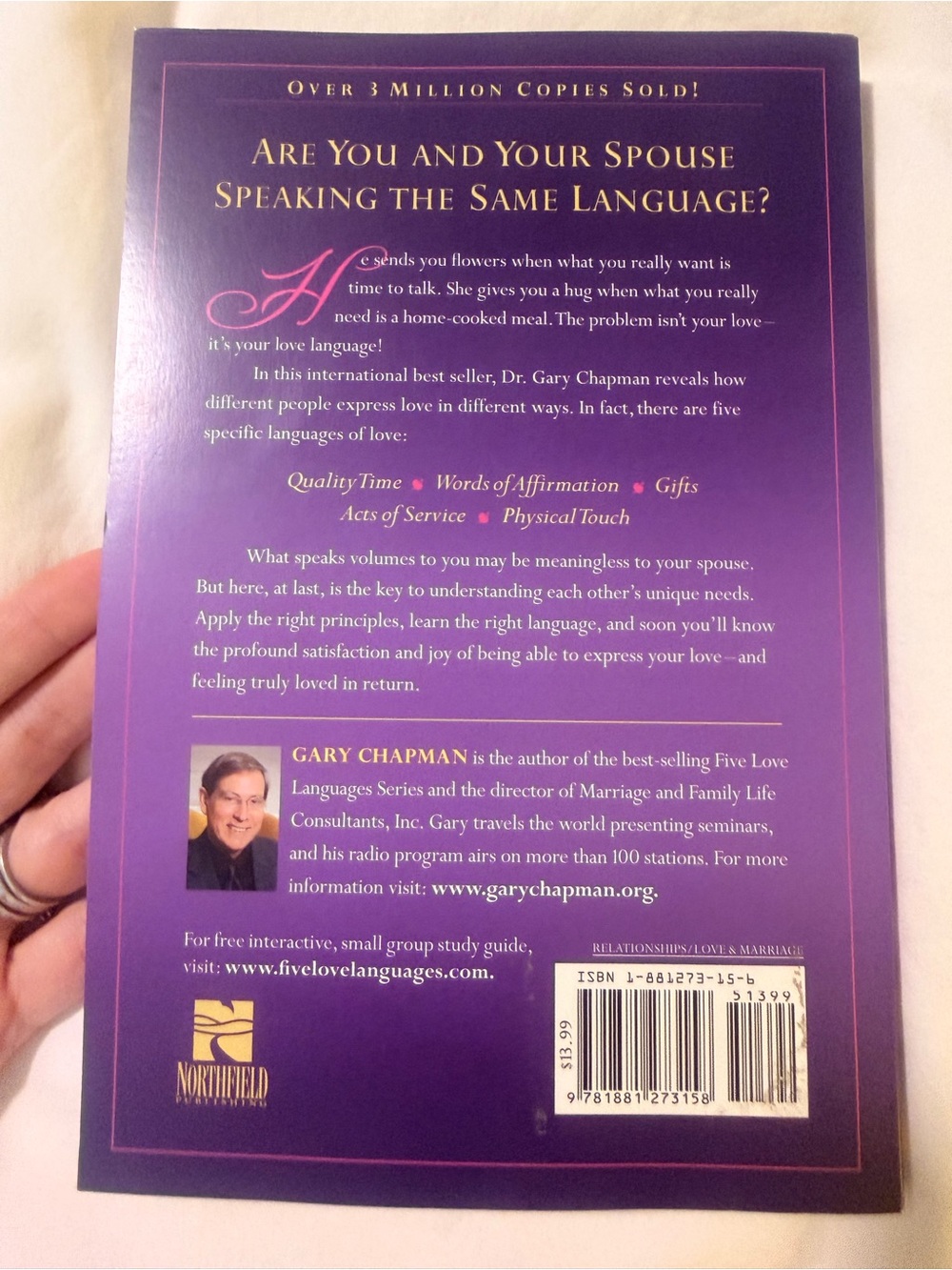 The Five Love Languages by — Purple Hardcover - Picture 3 of 4